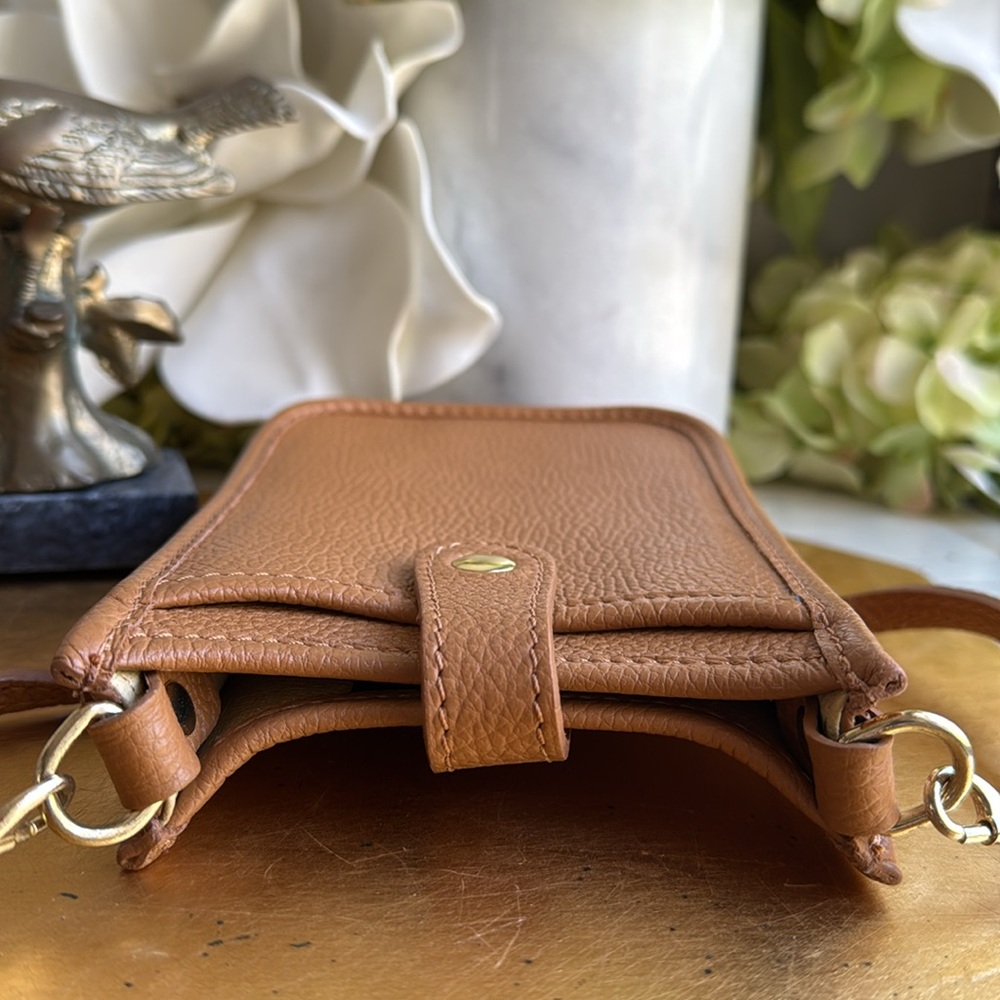 NWOT! Raffinato Borsetta Crossbody in Caramel Pebbled Leather - Picture 7 of 12